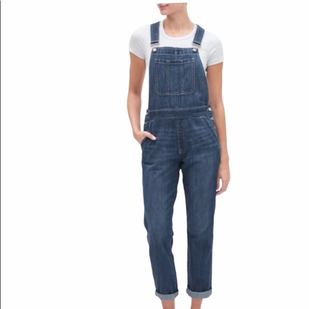 Gap Factory Denim Overalls Jeans Relaxed Large